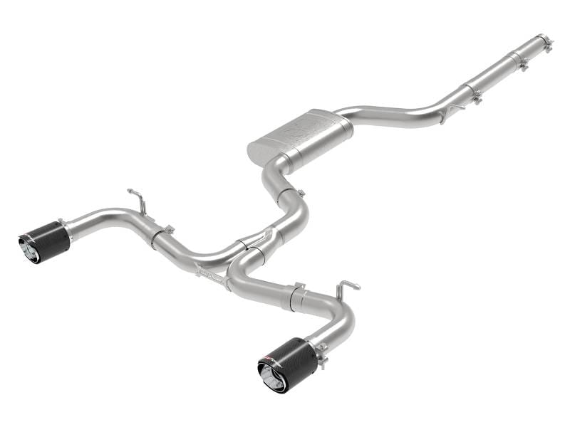 aFe 49-36418-C aFe MACH Force-Xp 3 IN to 2-1/2 IN Stainless Steel Cat-Back Exhaust Carbon Volkswagen GTI 15-17 thumbnail 2