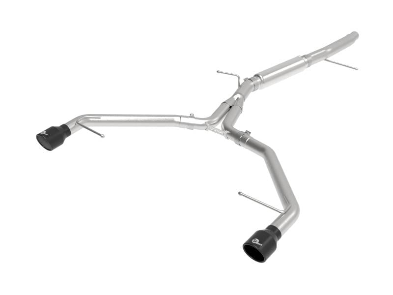 aFe 49-36419-B aFe 17-19 Audi A4 (L4-2.0L) MACH Force-Xp Stainless Steel Axle-Back Exhaust System - Black Tip thumbnail 2