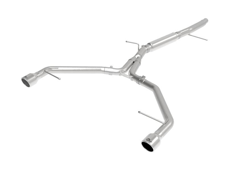 aFe 49-36419-P aFe MACHForce XP 3in-2.5in SS Exhaust Axle-Back 17-19 Audi A4 (B9) L4-2.0L (t) - Polished thumbnail 2