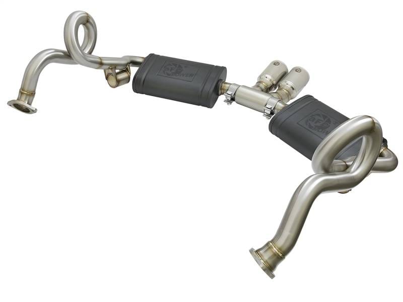 aFe 49-36415-P aFe MACHForce-Xp 2in 304 SS Cat-Back Exhaust w/Polished Tips 13-16 Porsche Boxster/Cayman 2.7L/3.4L thumbnail 6