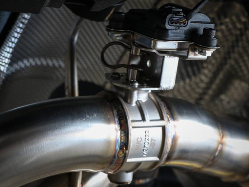 aFe 49-36427-P aFe 18-20 Audi RS5 Coupe MACH Force-Xp 3in to 2.5in 304 SS Axle-Back Exhaust System-Quad Polish Tips thumbnail 6