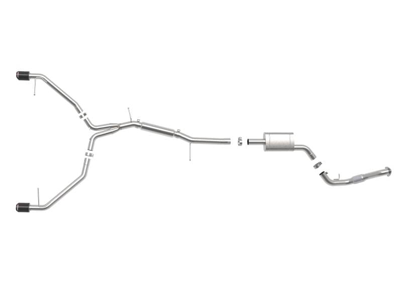 aFe 49-36420-C aFe 17-19 Audi A4 (B9) MACH Force-Xp 3in to 2.5in 304 SS Cat-Back Exhaust System-Dual Carbon Tips thumbnail 9