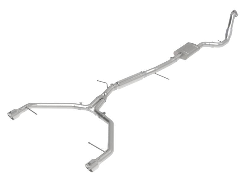 aFe 49-36420-P aFe 17-19 Audi A4 (B9) MACH Force-Xp 3in to 2.5in 304 SS Cat-Back Exhaust System-Dual Polished Tips thumbnail 2