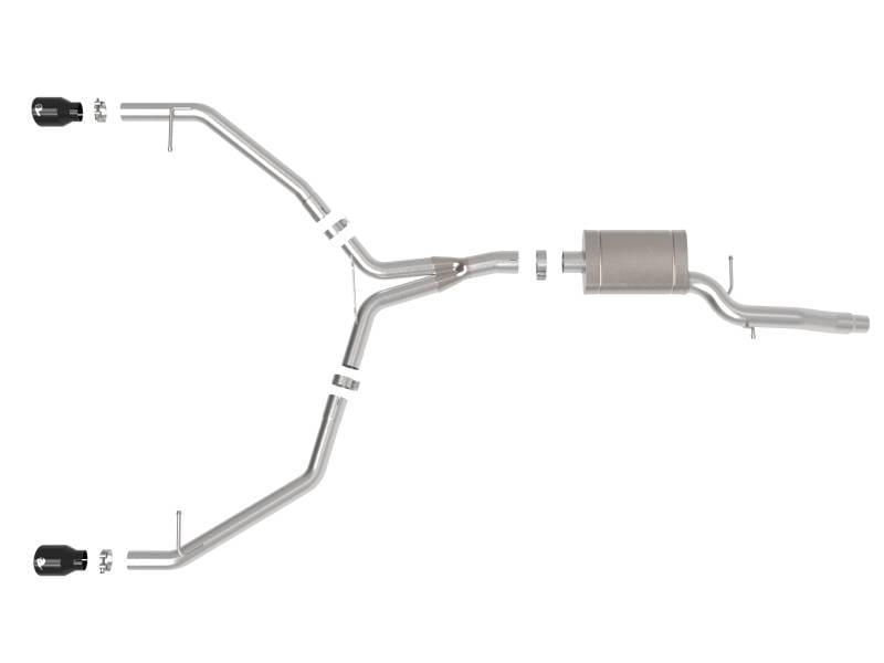 aFe 49-36437-B aFe MACH Force-Xp 13-16 Audi Allroad L4 SS Axle-Back Exhaust w/ Black Tips thumbnail 10
