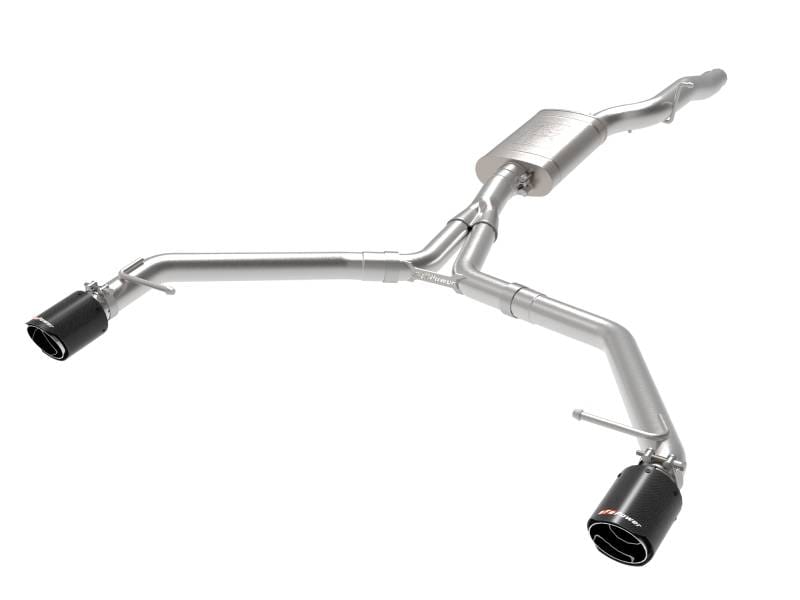 aFe 49-36437-C aFe MACH Force-Xp 13-16 Audi Allroad L4 SS Axle-Back Exhaust w/ Carbon Tips thumbnail 2