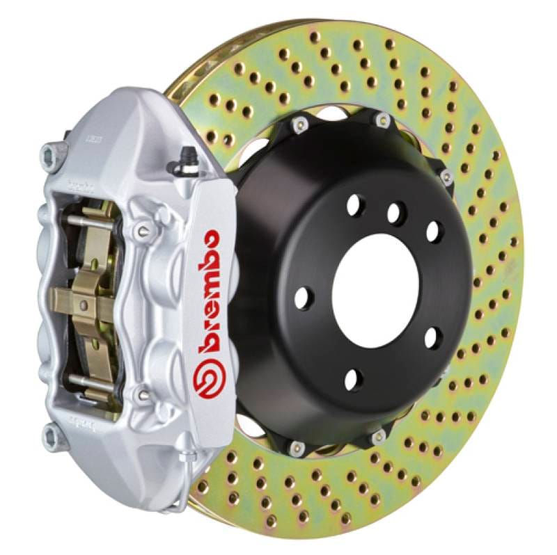 Brembo 1P1.8517A3 Brembo 12-14 328i (Excl. xDrive/M-Sport Brakes) Fr GT BBK 4 Pist Cast 365x29 2pc Rotor Drill-Silver thumbnail 2