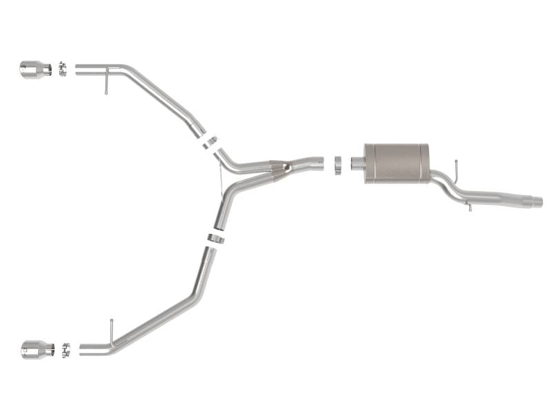 aFe 49-36437-P aFe MACH Force-Xp 13-16 Audi Allroad L4 SS Axle-Back Exhaust w/ Polished Tips thumbnail 10