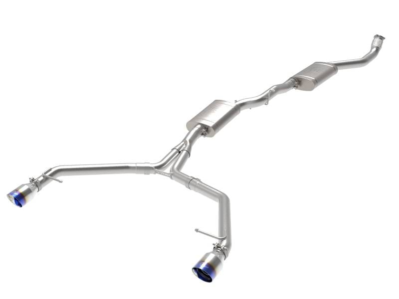 aFe 49-36438-L aFe MACH Force-Xp 13-16 Audi Allroad L4 SS Cat-Back Exhaust w/ Blue Flame Tips thumbnail 2