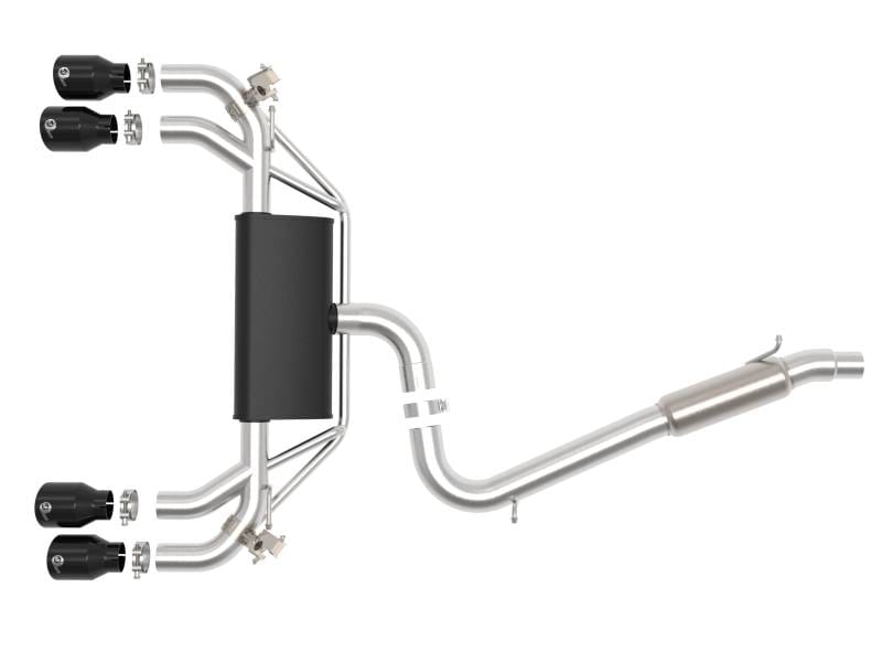 aFe 49-36430-B aFe POWER MACH Force-Xp 15-19 Volkswagen Golf R L4-2.0L(T) 304 SS Cat-Back Exhaust System - Black thumbnail 5