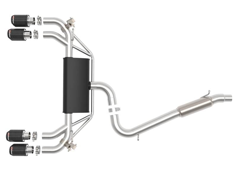 aFe 49-36430-C aFe POWER MACH Force-Xp 15-19 Volkswagen Golf R L4-2.0L(T) 304 SS Cat-Back Exhaust System - Carbon thumbnail 6