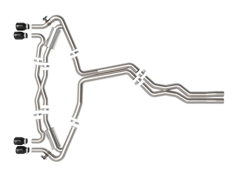 aFe 49-36448-B aFe 20-22 Audi RS6 Avant V8 4L (tt) MACH Force-Xp 3in to 2.5in 304 SS Cat-Back Exhaust w/ Black Tip thumbnail 10