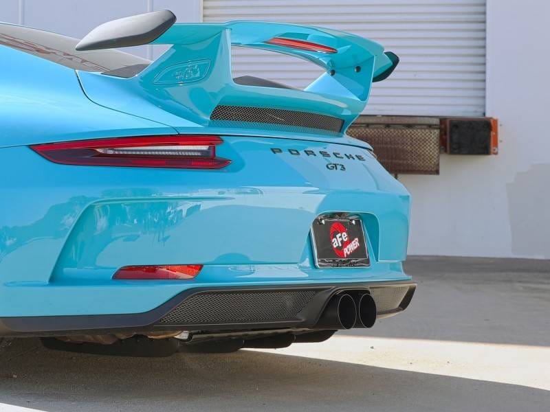 aFe 49-36450-B aFe 14-16 Porsche 911 GT3 991.1 H6 3.8L MACH Force-Xp 304 SS Cat-Back Exhaust System w/ Black Tips thumbnail 4