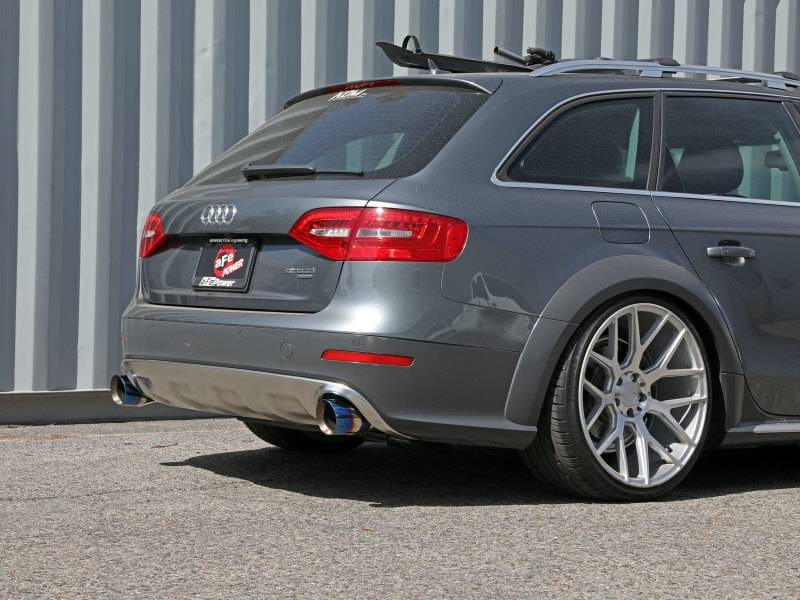 aFe 49-36438-L aFe MACH Force-Xp 13-16 Audi Allroad L4 SS Cat-Back Exhaust w/ Blue Flame Tips thumbnail 8