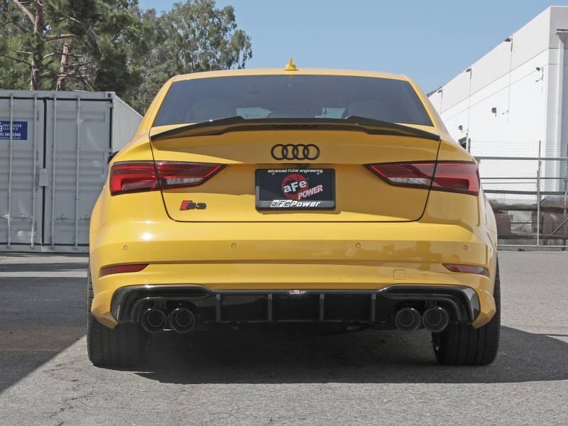 aFe 49-36442-B aFe MACHForce XP 3in-2.5in 304SS Exhaust Cat-Back 15-20 Audi S3 L4-2.0L (t) - Black Tips thumbnail 4