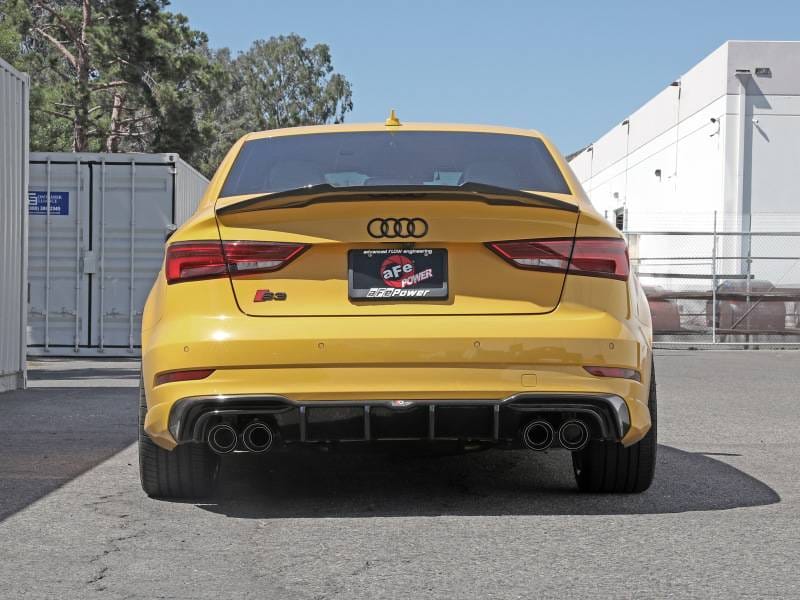aFe 49-36442-C aFe MACHForce XP 3in-2.5in 304SS Exhaust Cat-Back 15-20 Audi S3 L4-2.0L (t) - Carbon Tips thumbnail 4