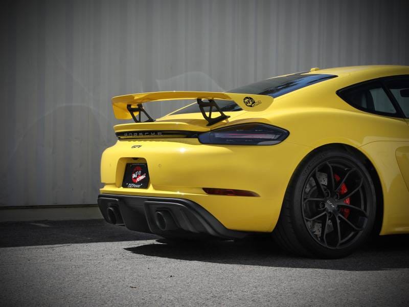 aFe 49-36443-B aFe MACHForce XP 2.25in-2.5in 304SS Exhaust Cat-Back Porsche 20-22 Cayman GT4(718) 4.0L - Black Tips thumbnail 5