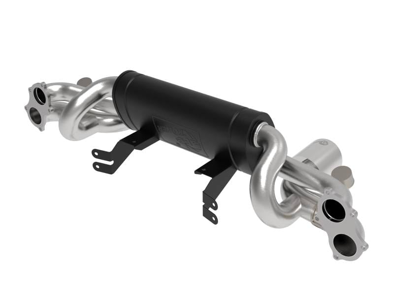 aFe 49-36443-B aFe MACHForce XP 2.25in-2.5in 304SS Exhaust Cat-Back Porsche 20-22 Cayman GT4(718) 4.0L - Black Tips thumbnail 6