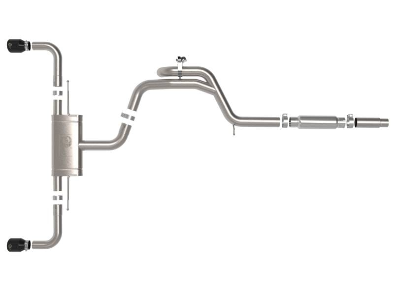 aFe 49-36451-B aFe Gemini XV 3in to 2 1/2in 304 SS Cat-Back Exhaust 22-23 Volkswagen GTI (MK8) 2.0L w/ Black Tips thumbnail 6