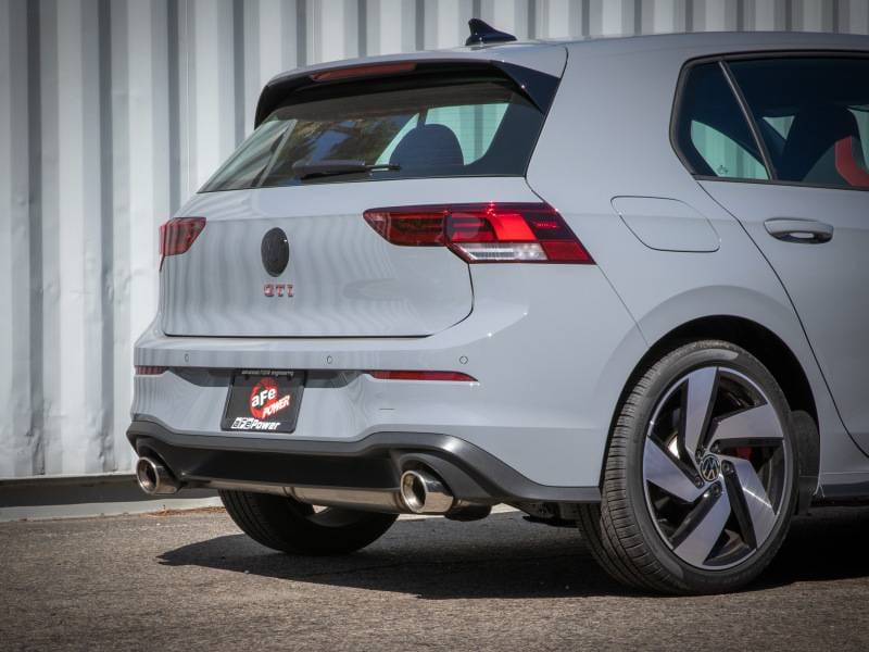 aFe 49-36451-P aFe Gemini XV 3in to 2 1/2in 304 SS Cat-Back Exhaust 22-23 Volkswagen GTI (MK8) 2.0L w/Polished Tips thumbnail 4