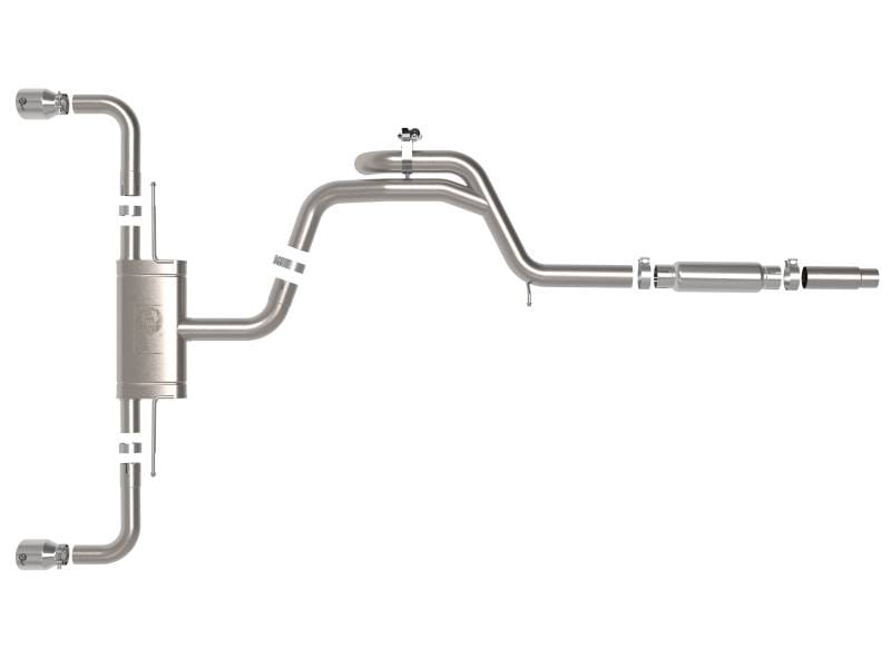aFe 49-36451-P aFe Gemini XV 3in to 2 1/2in 304 SS Cat-Back Exhaust 22-23 Volkswagen GTI (MK8) 2.0L w/Polished Tips thumbnail 6