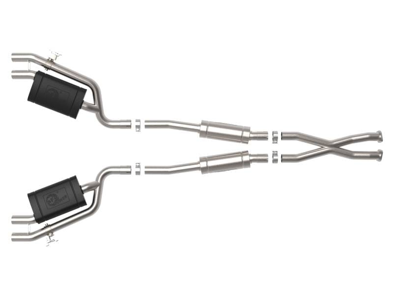 aFe 49-37025 aFe Gemini XV 2.5in 304 SS Cat-Back Exhaust w/Cut-Out 18-22 Kia Stinger V6 3.3L thumbnail 6