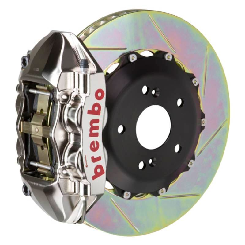 Brembo 1P2.6001AR Brembo 16+ Miata MX-5 (ND) Front GTR BBK 4 Piston Billet 328x28 2pc Rotor Slotted Type1 - Nickel thumbnail 2