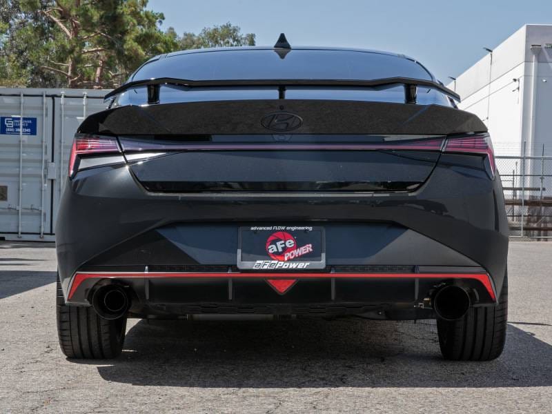 aFe 49-37027-B aFe Takeda Hyundai Elantra N 22-23 L4-2.0L (t) 3in SS Axle-Back Exhaust System w/ Black Tips thumbnail 8