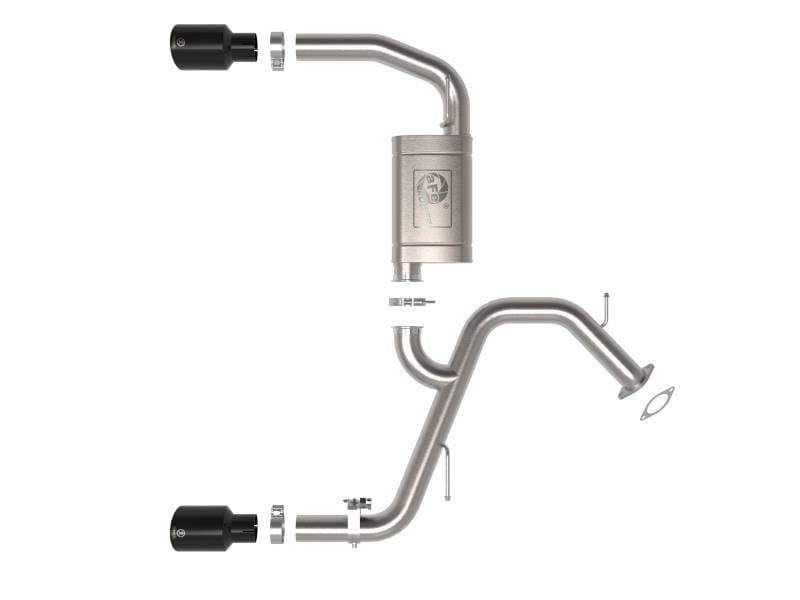 aFe 49-37027-B aFe Takeda Hyundai Elantra N 22-23 L4-2.0L (t) 3in SS Axle-Back Exhaust System w/ Black Tips thumbnail 10