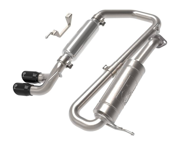 aFe 49-37020-B aFe 18-21 Suzuki Jimny Takeda 2-1/4in. 304 SS Cat-Back Exhaust w/ Blk Tip thumbnail 2
