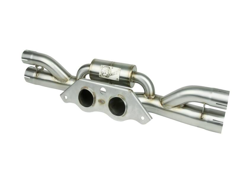 aFe 49C36434 aFe Power MACHForce XP 304 Stainless Secondary Muffler Delete Pipe 14-19 Porsche 911 GT3 3.8L/4.0L thumbnail 2