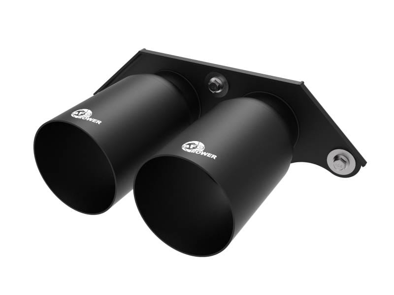 aFe 49C36435-B aFe Power Mach Force Xp 4in 304 SS Bolt-On Exhaust Tips Satin Black 14-19 Porsche 911 GT3 3.8L/4.0L thumbnail 2