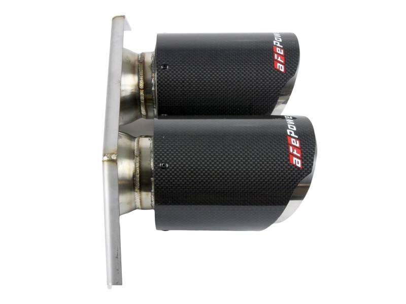aFe 49C36435-C aFe Power Mach Force Xp 4in 304 SS Bolt-On Exhaust Tips Carbon Fiber 14-19 Porsche 911 GT3 3.8L/4.0L thumbnail 5