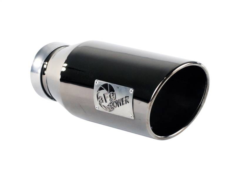 aFe 49-92018-BC aFe MACHForce XP Exhausts Tips SS-304 EXH Tip 4In x 6Out x 15L Bolt-On (blk chrome) thumbnail 5