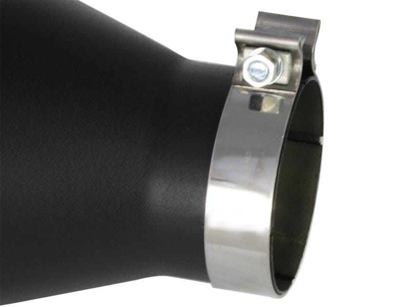 aFe 49-92023-B aFe MACHForce XP Exhausts Tips SS-304 EXH Tip 4In x 7Out x 18L Bolt-On (blk) thumbnail 6