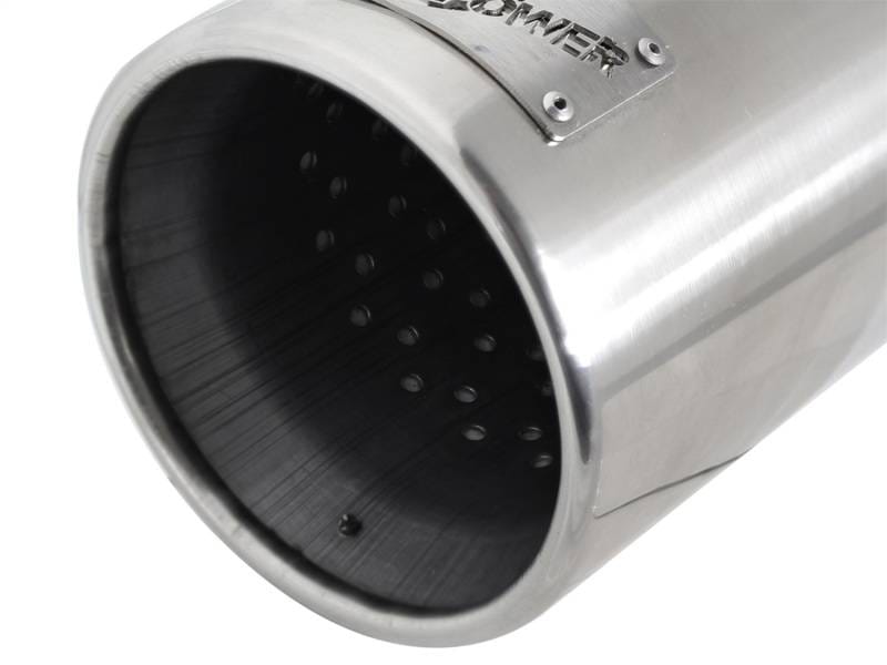 aFe 49-92043-P aFe MACH Force-XP 304 SS Sing Wall Pol Exh Tip Univ Exit 3in Inlet x 4in Outlet x 12in L - Clamp On thumbnail 8