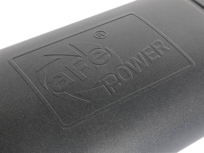 aFe 49M00016-B aFe MACH Force-Xp 409 SS Muffler w/ Black Finish 3in Center/Offset 22in L x 11in x 5in - Oval Body thumbnail 6