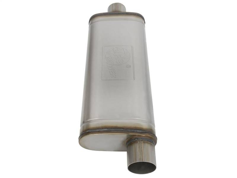 aFe 49M00017 aFe MACHForce XP SS Muffler 3in Center Inlet / 3in Offset Outlet 22in L x 9in W x4in H Body thumbnail 6