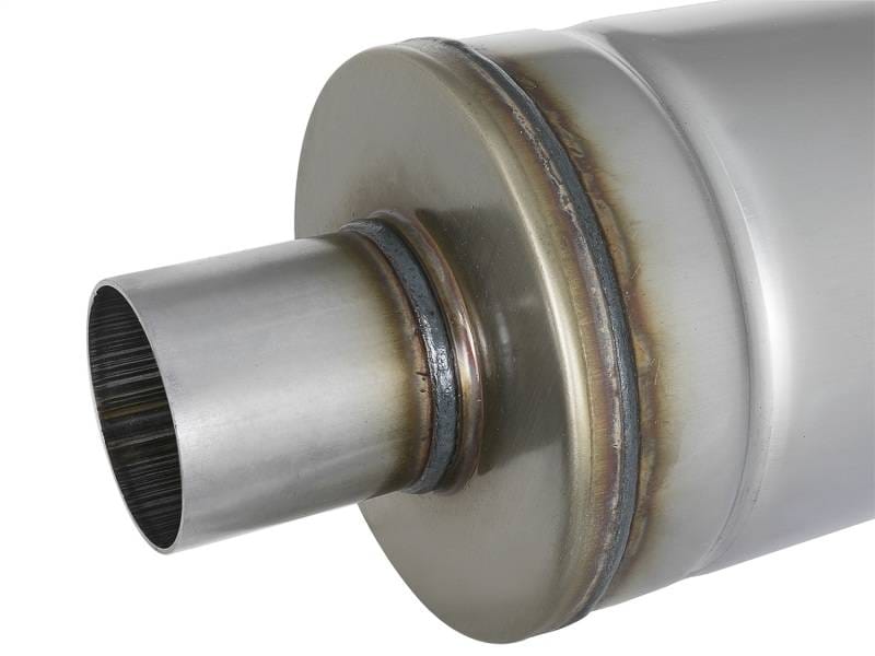 aFe 49M00021 aFe MACH Force-Xp 409 SS Muffler 2.5in Center/Center 18in L x 6in Dia - Round Body thumbnail 6