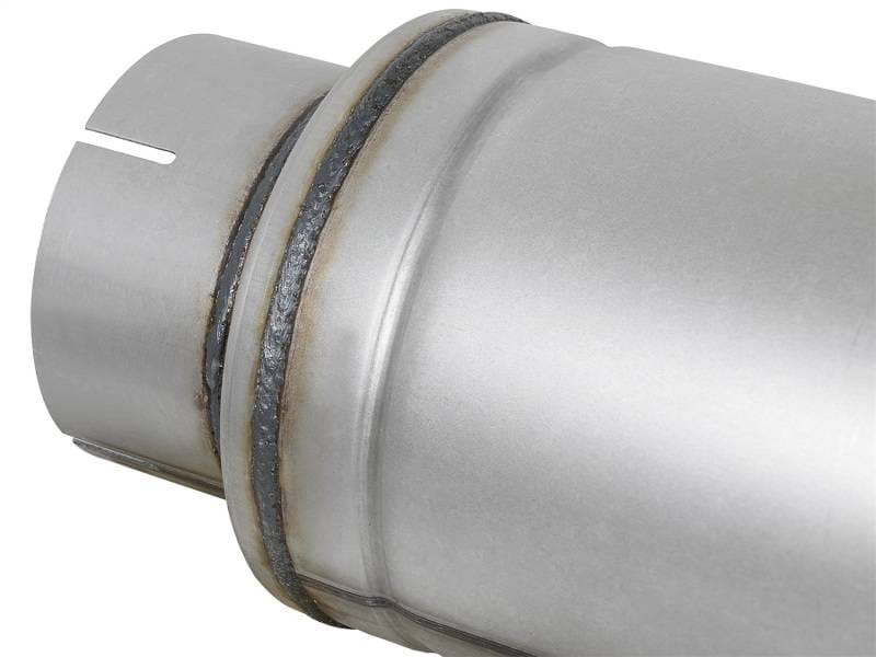 aFe 49M00023 aFe ATLAS Aluminized Steel Muffler 5in Center/Center 24in L x 7in Diameter - Round Body thumbnail 10