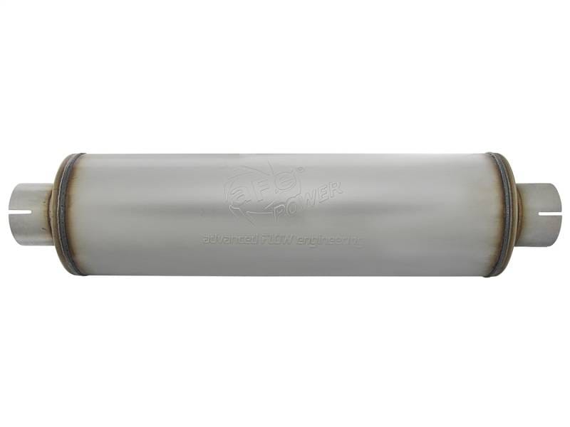 aFe 49M00024 aFe MACH Force-Xp 409 SS Muffler 3-1/2in ID Center/Center x 7in Dia x 24in L - Round Body thumbnail 6