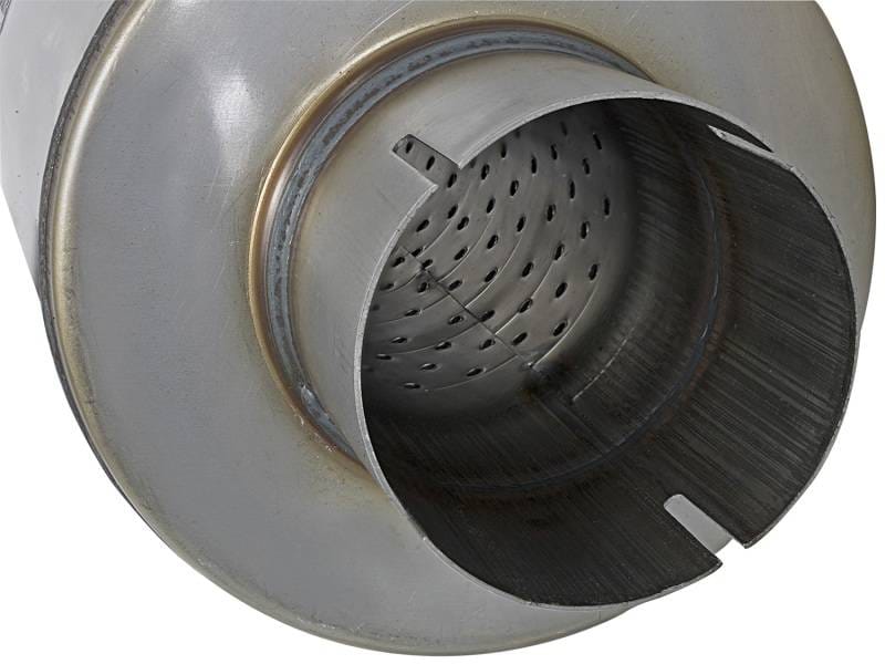 aFe 49M00024 aFe MACH Force-Xp 409 SS Muffler 3-1/2in ID Center/Center x 7in Dia x 24in L - Round Body thumbnail 9
