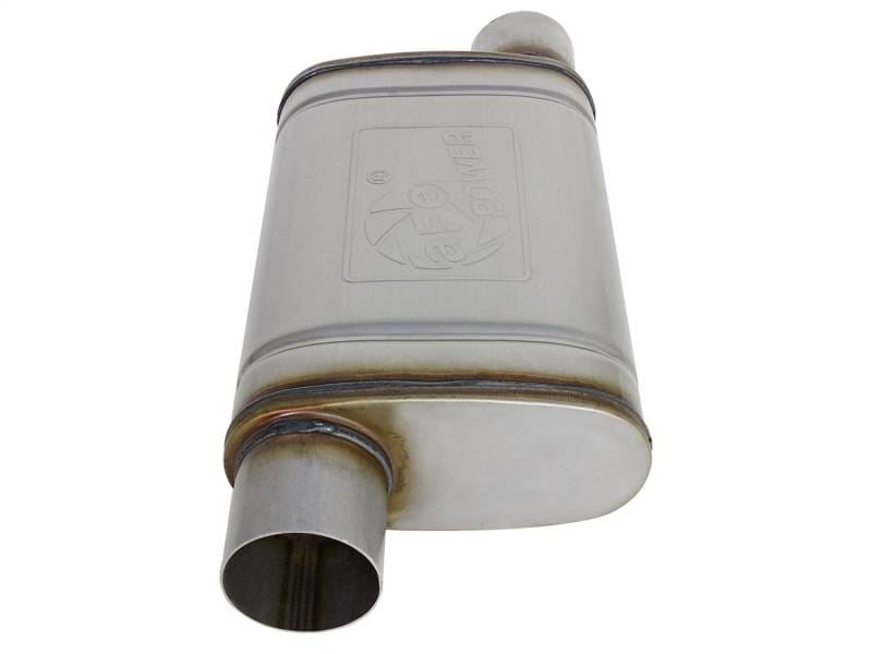 aFe 49M00030 aFe MACH Force-Xp 409 SS Muffler 3in ID Offset/Offset x 4in H x 9in W x 14in L - Oval Body thumbnail 4