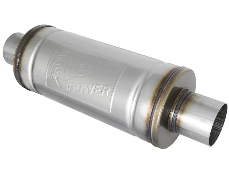 aFe 49M00007 aFe MACH Force-Xp 409 SS Muffler 2-1/2in Center/Center 14in L X 6in Dia - Round Body thumbnail 4