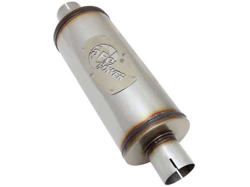 aFe 49M00007 aFe MACH Force-Xp 409 SS Muffler 2-1/2in Center/Center 14in L X 6in Dia - Round Body thumbnail 6