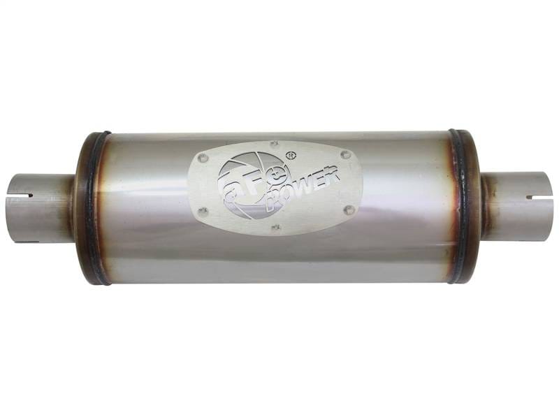 aFe 49M00007 aFe MACH Force-Xp 409 SS Muffler 2-1/2in Center/Center 14in L X 6in Dia - Round Body thumbnail 8