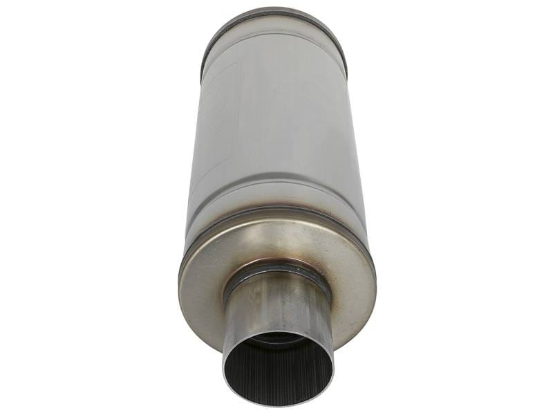 aFe 49M00012 aFe MACH Force-Xp 409 SS Muffler 3in Center/Center 14in L x 6in Dia - Round Body thumbnail 4