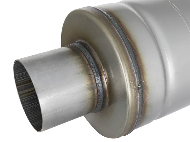 aFe 49M00012 aFe MACH Force-Xp 409 SS Muffler 3in Center/Center 14in L x 6in Dia - Round Body thumbnail 8