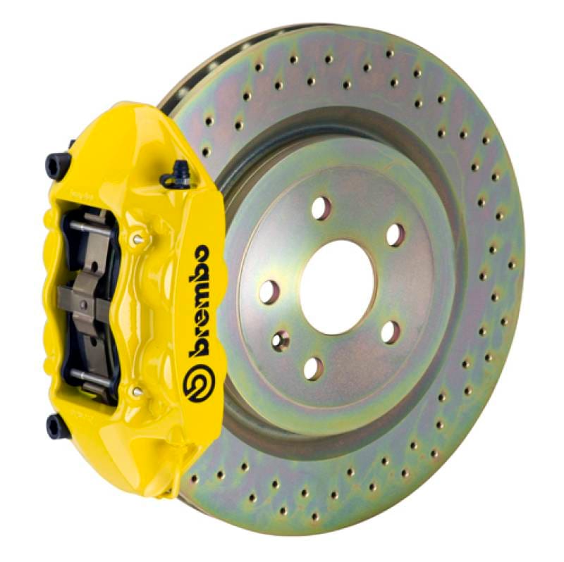 Brembo 1P4.7001A5 Brembo 08-13 C30 Front GT BBK 4 Piston Cast 336 x28 1pc Rotor Drilled- Yellow thumbnail 2