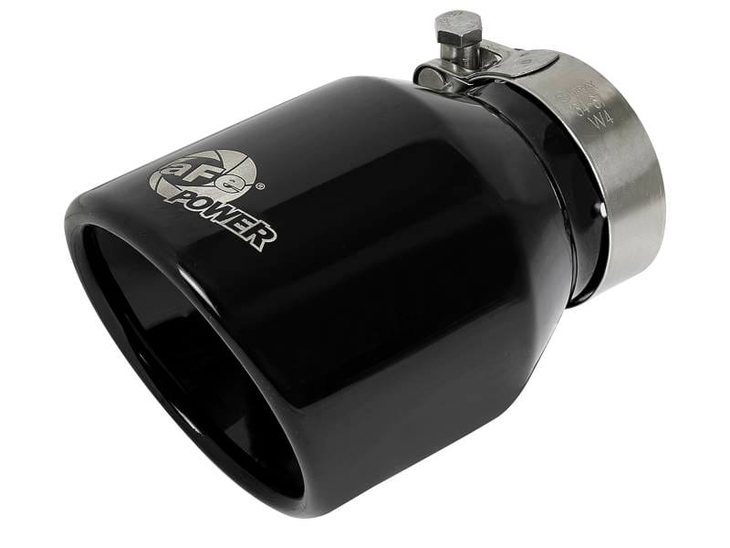 aFe 49T25404-B06 aFe MACH Force-Xp 409 SS Clamp-On Exhaust Tip 2.5in. Inlet / 4in. Outlet / 6in. L - Black thumbnail 2