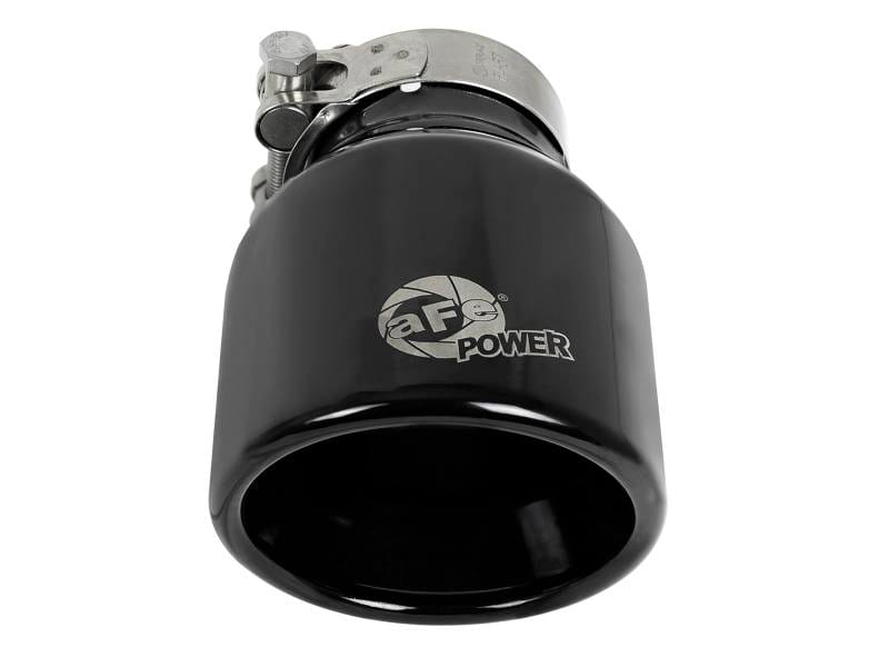 aFe 49T25404-B06 aFe MACH Force-Xp 409 SS Clamp-On Exhaust Tip 2.5in. Inlet / 4in. Outlet / 6in. L - Black thumbnail 4